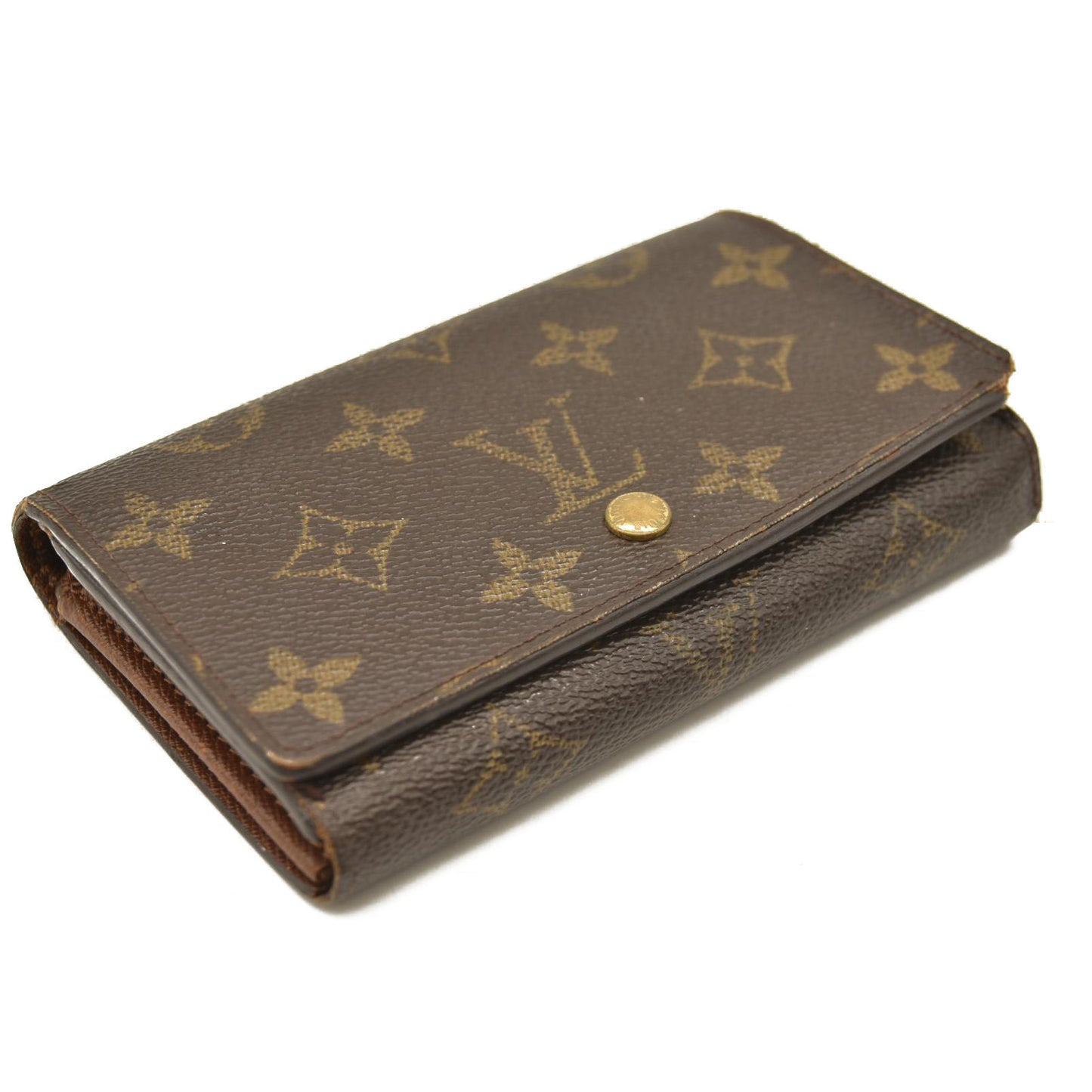 Louis Vuitton  Monogram Porte-Monnaie Billets Tresor Wallet RA0052