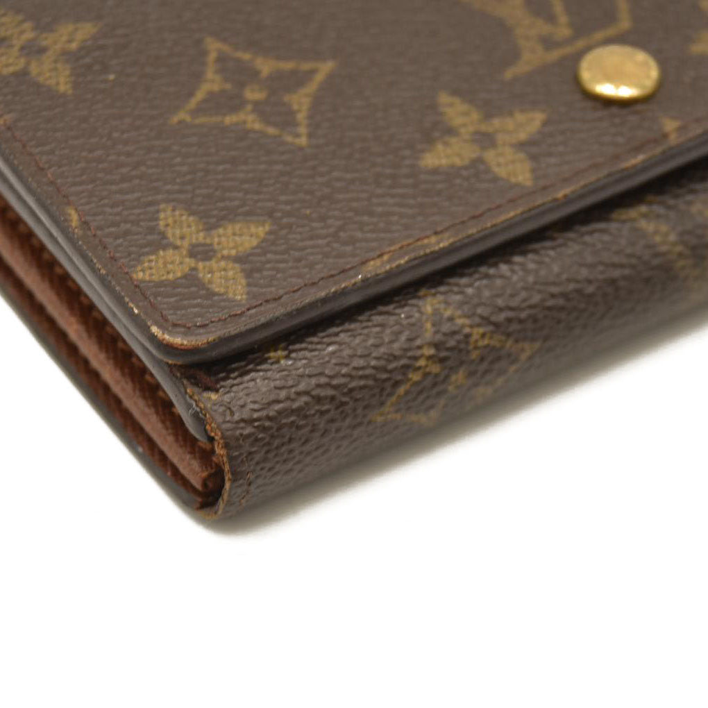 Louis Vuitton  Monogram Porte-Monnaie Billets Tresor Wallet RA0052