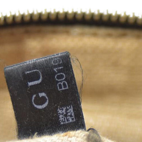 Gucci  GG Supreme Monogram Web Small Webby Bee Shoulder Bag Dark Brown