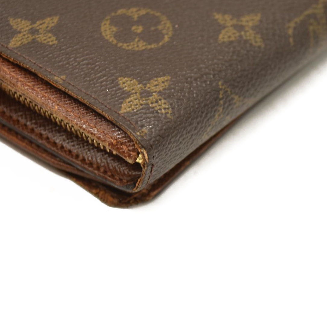 Louis Vuitton  Monogram Porte-Monnaie Billets Tresor Wallet RA0052