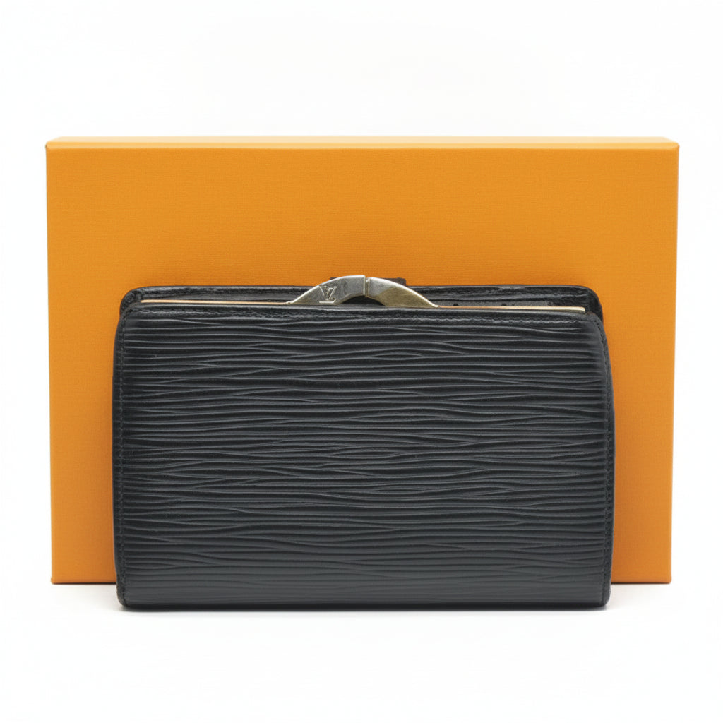$905 LOUIS VUITTON Epi Porte Monnaie Billets Viennois Wallet MI1916