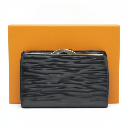 $905 LOUIS VUITTON Epi Porte Monnaie Billets Viennois Wallet MI1916
