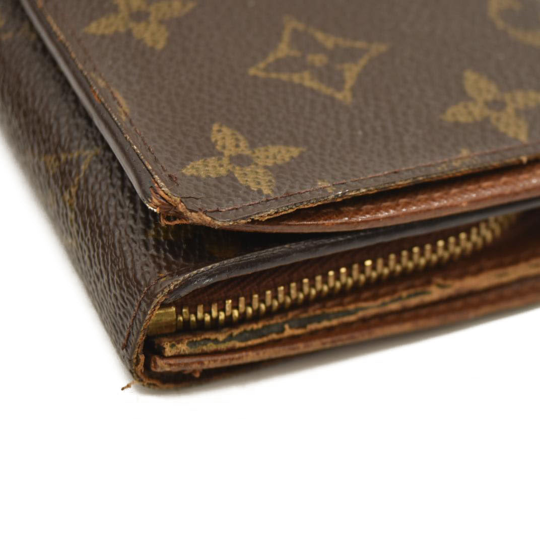 Louis Vuitton  Monogram Porte-Monnaie Billets Tresor Wallet RA0052