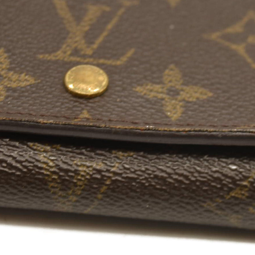 Louis Vuitton  Monogram Porte-Monnaie Billets Tresor Wallet RA0052
