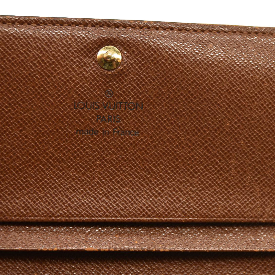 Louis Vuitton  Monogram Porte-Monnaie Billets Tresor Wallet RA0052