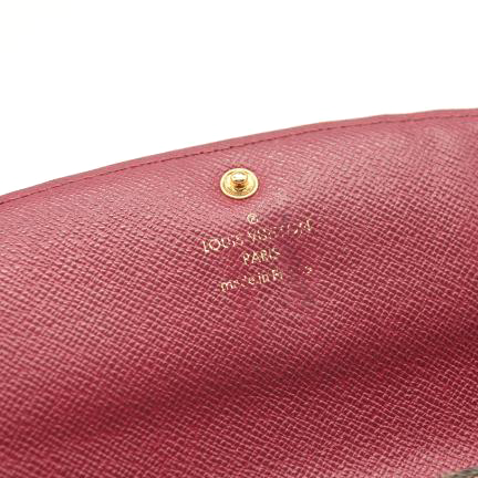 LOUIS VUITTON Monogram Emilie Wallet Fuchsia