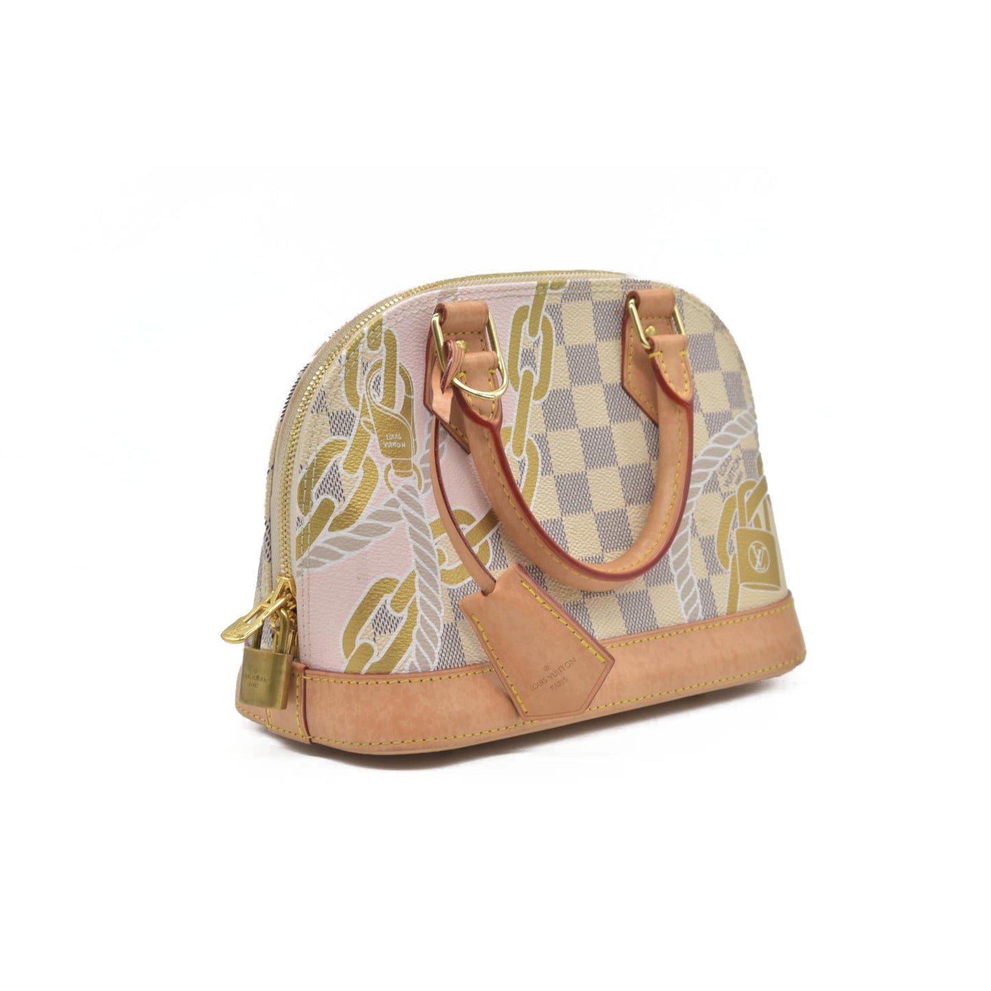 $1940 Louis Vuitton Damier Azur Nautical Alma BB