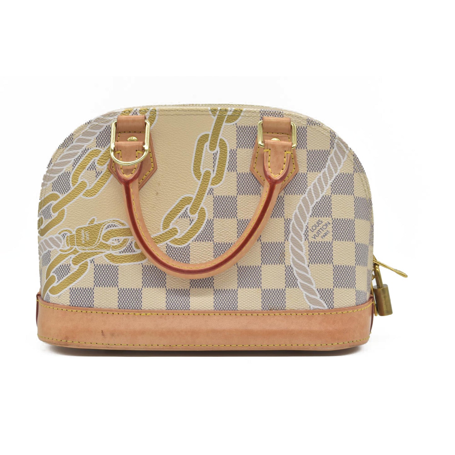 $1940 Louis Vuitton Damier Azur Nautical Alma BB