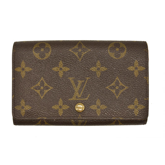 Louis Vuitton  Monogram Porte-Monnaie Billets Tresor Wallet MI1915