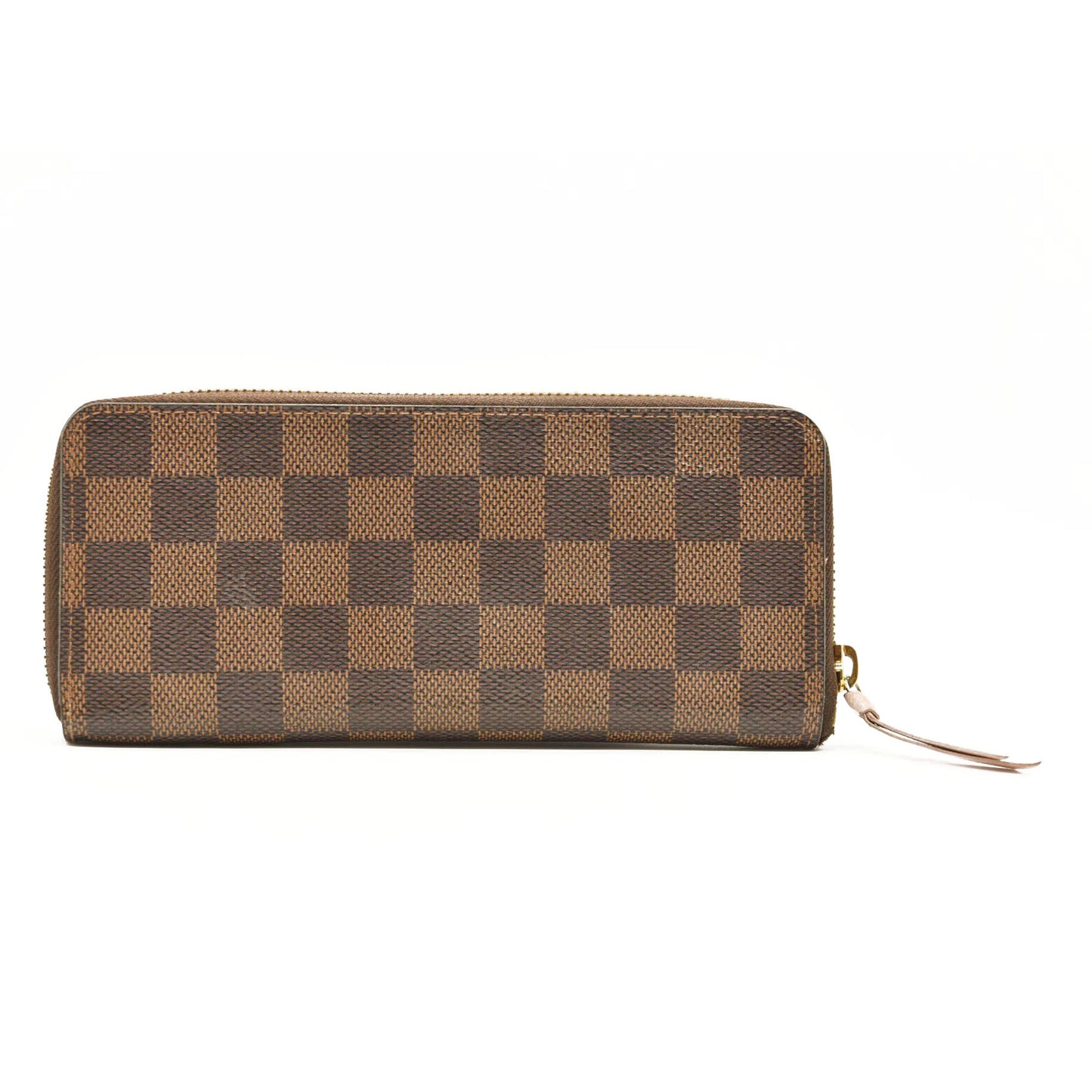 LOUIS VUITTON Damier Ebene Clemence Wallet Rose Ballerine