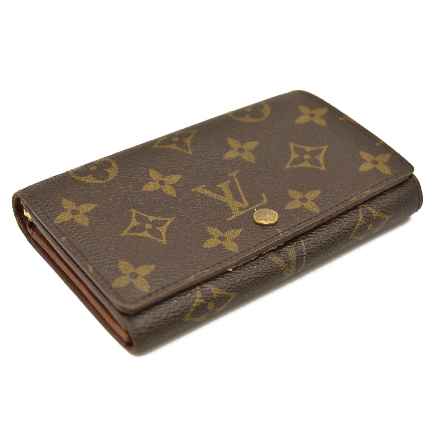 Louis Vuitton  Monogram Porte-Monnaie Billets Tresor Wallet MI1915