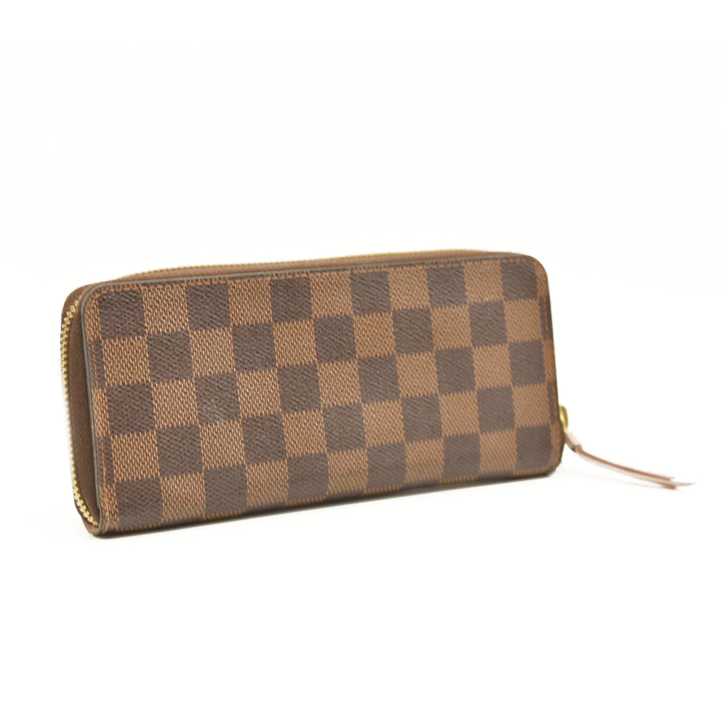 LOUIS VUITTON Damier Ebene Clemence Wallet Rose Ballerine