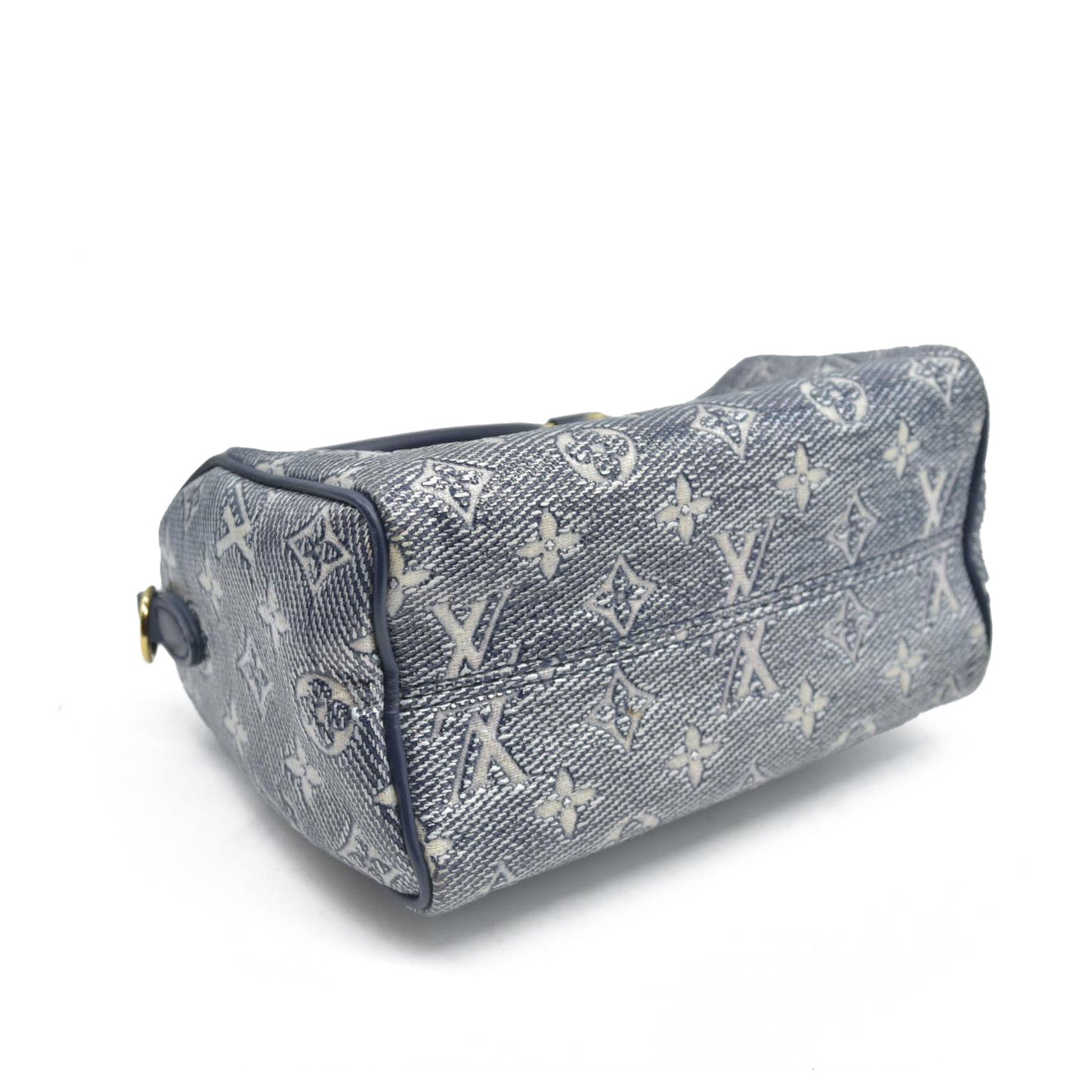 $2710 Louis Vuitton  Monoglam Speedy Bandouliere 20 Blue no strap