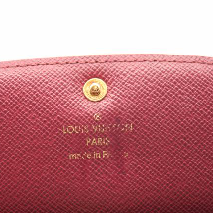 LOUIS VUITTON Monogram Emilie Wallet Fuchsia
