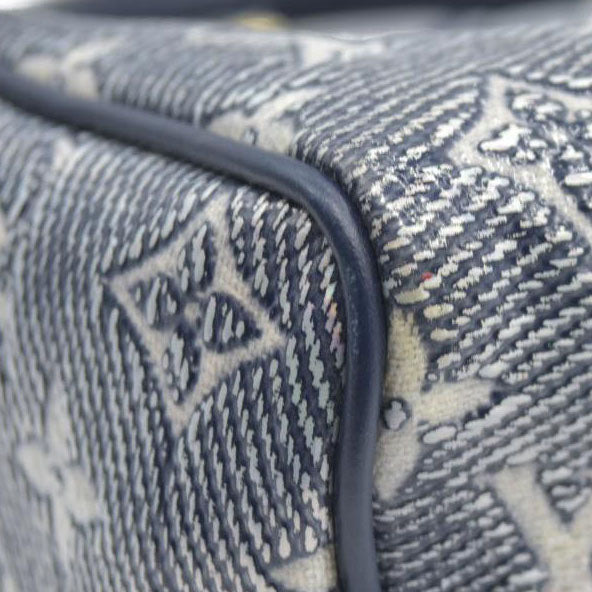 $2710 Louis Vuitton  Monoglam Speedy Bandouliere 20 Blue no strap