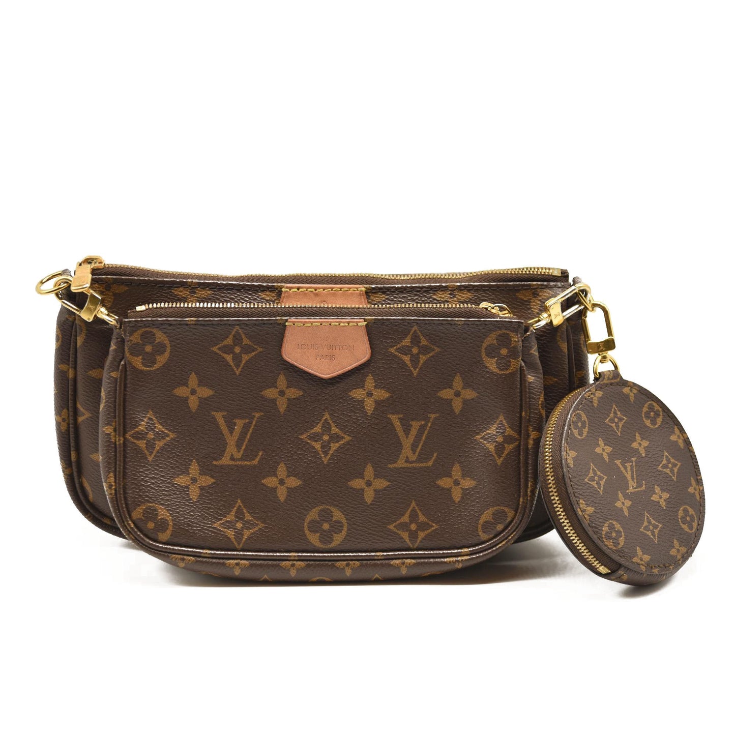 USED LOUIS VUITTON MONOGRAM MULTI POCHETTE ACCESSORIES ROSE CLAIR MB3260