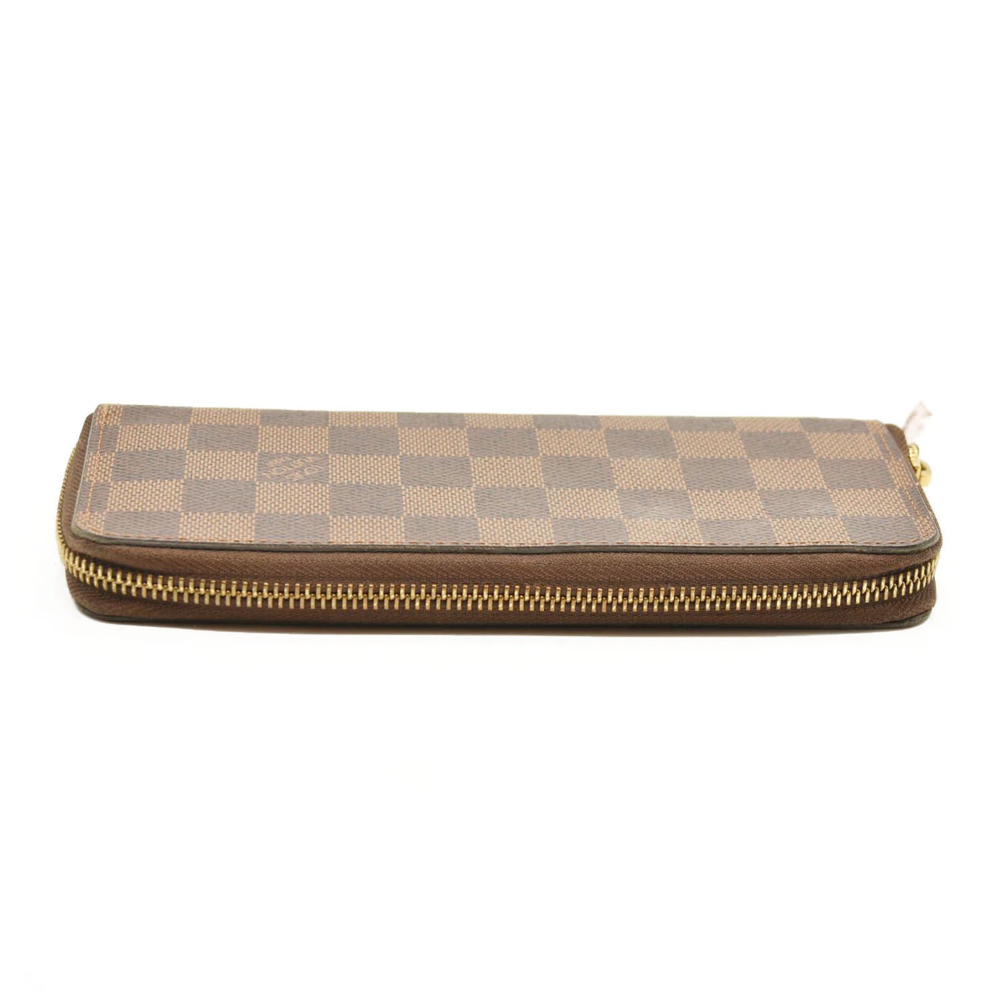 LOUIS VUITTON Damier Ebene Clemence Wallet Rose Ballerine