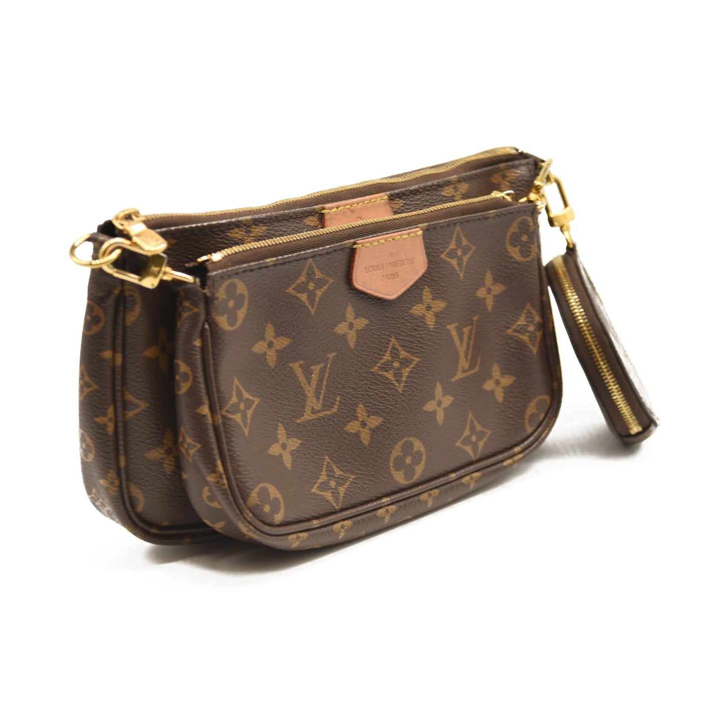 USED LOUIS VUITTON MONOGRAM MULTI POCHETTE ACCESSORIES ROSE CLAIR MB3260