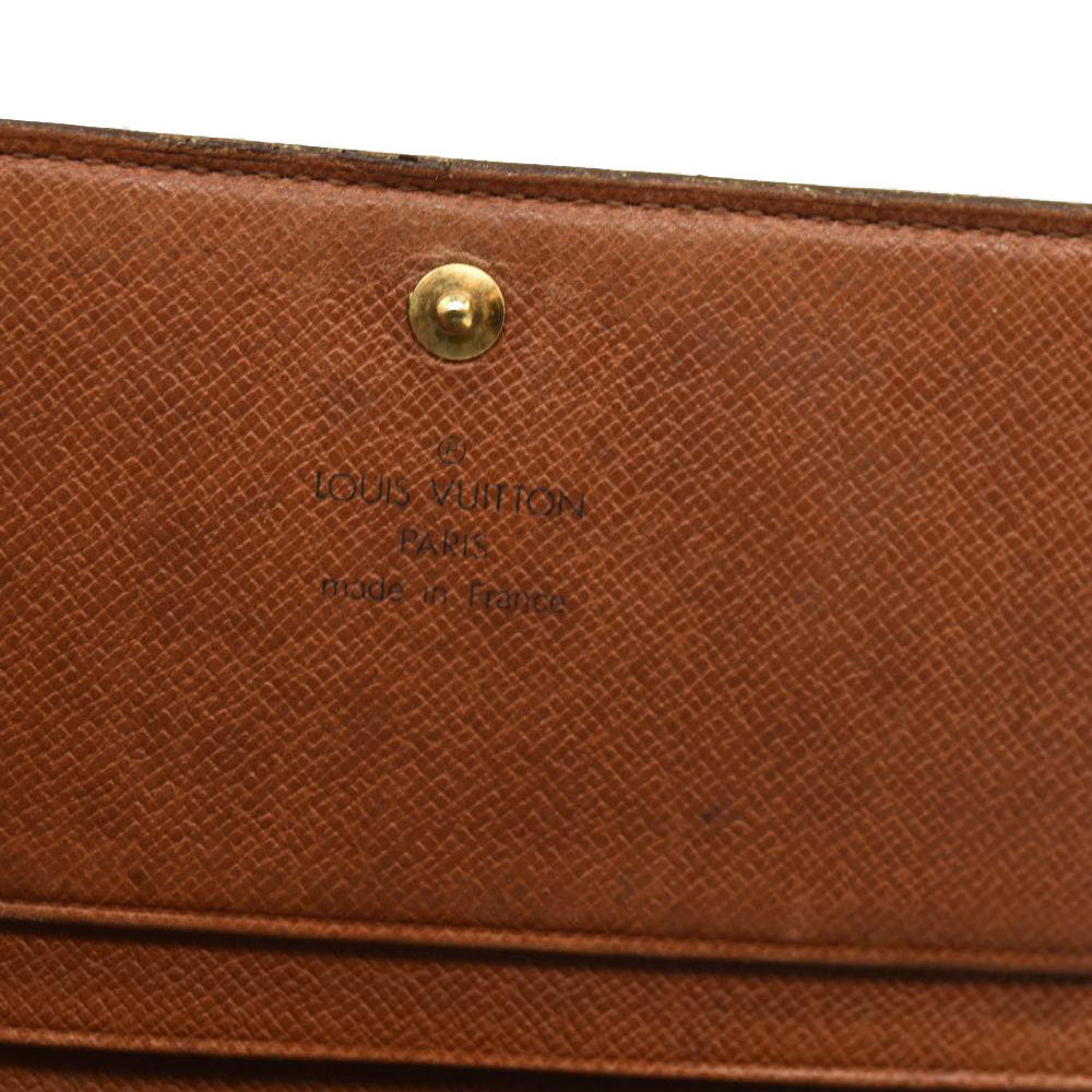 Louis Vuitton  Monogram Porte-Monnaie Billets Tresor Wallet MI1915