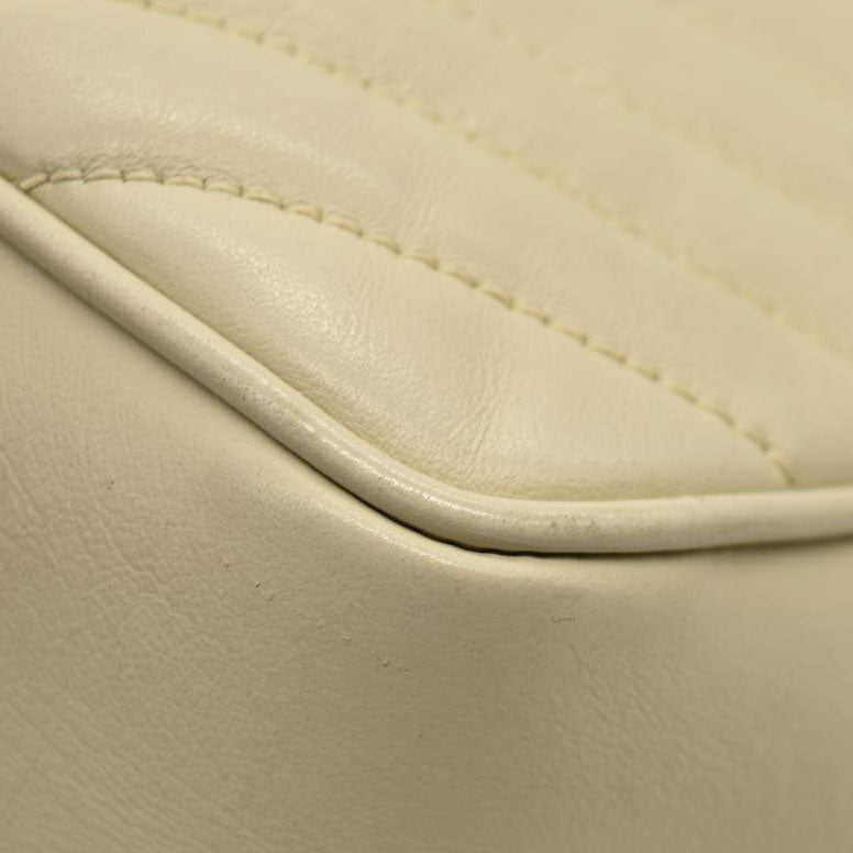 Saint Laurent  Calfskin Matelasse Monogram Lou Camera Bag Crema Soft