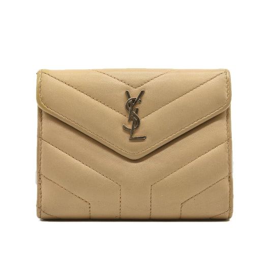 CASSANDRE MATELASSÉ MULTI-FOLD WALLET IN LAMBSKIN BEIGE