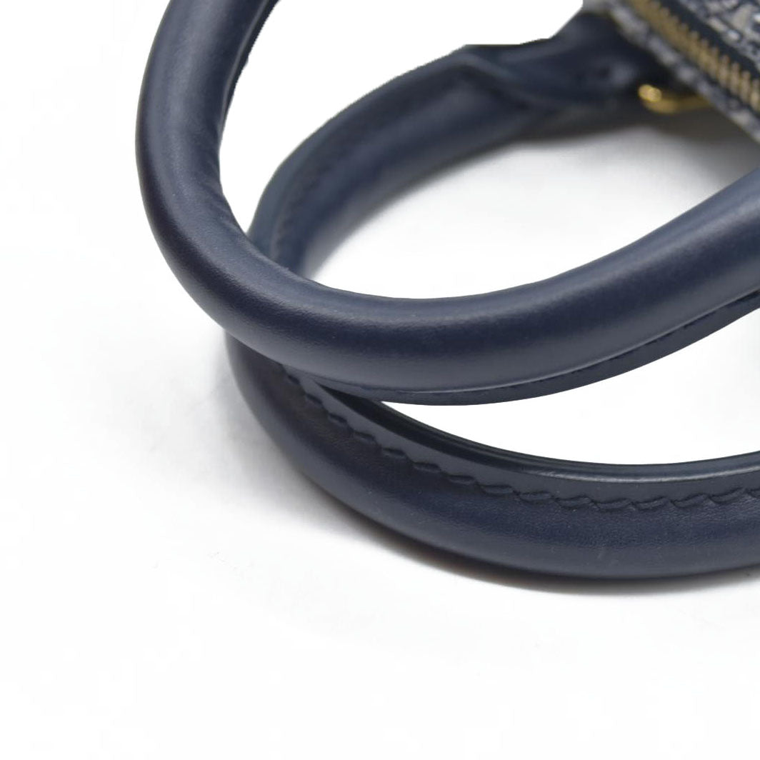 $2710 Louis Vuitton  Monoglam Speedy Bandouliere 20 Blue no strap