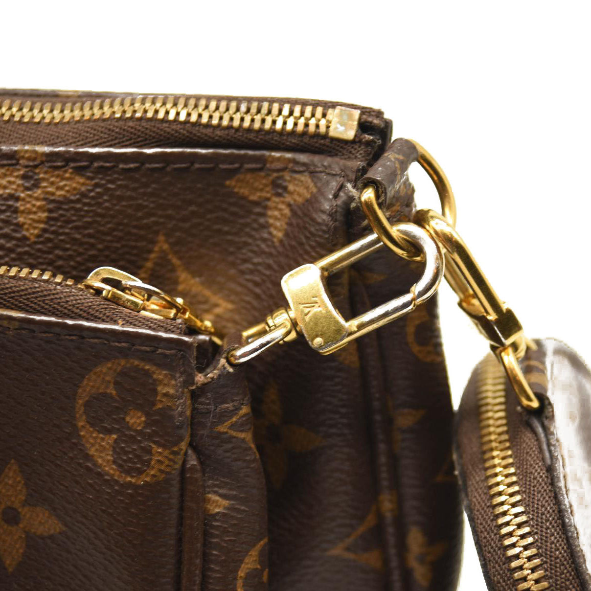 USED LOUIS VUITTON MONOGRAM MULTI POCHETTE ACCESSORIES ROSE CLAIR MB3260