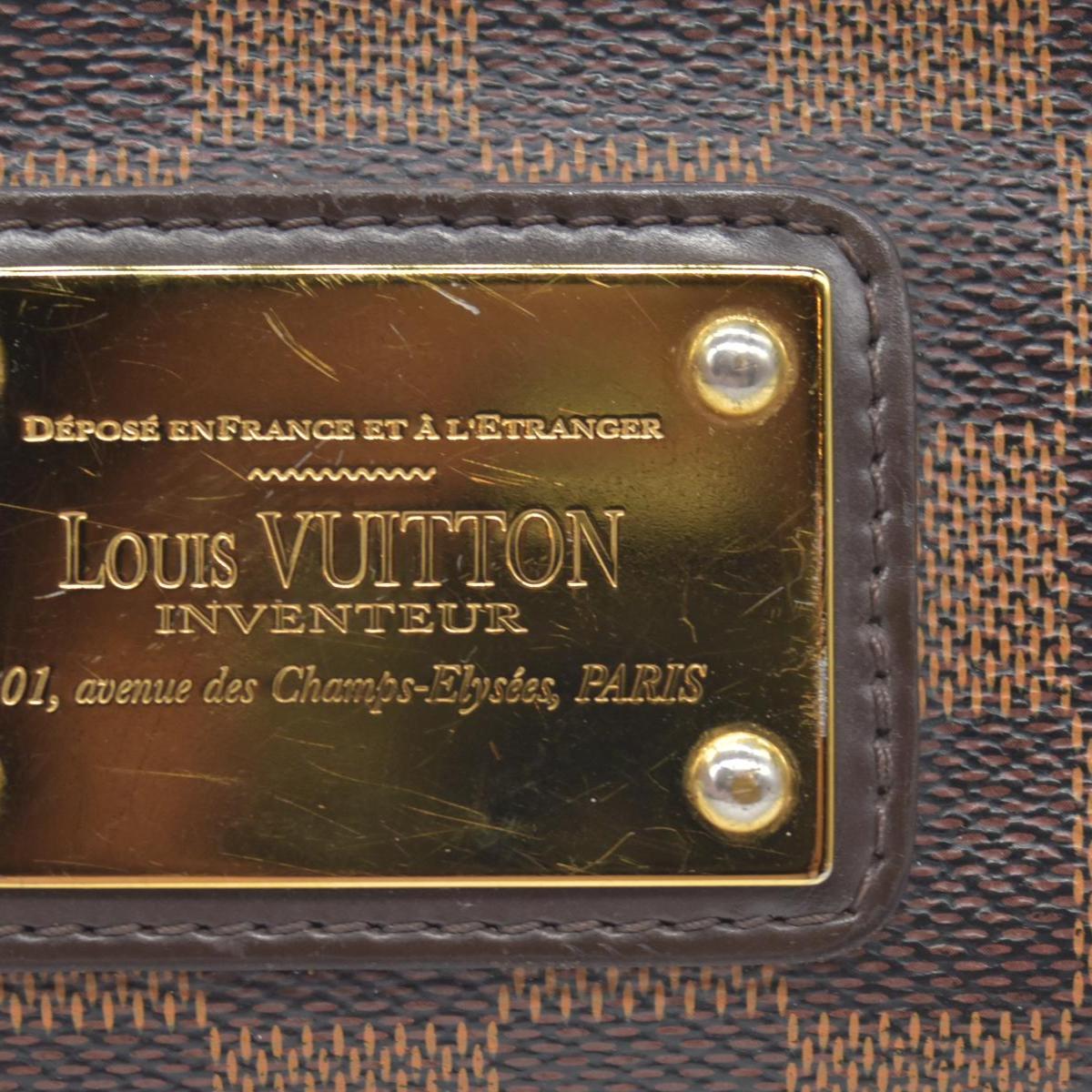 $1460 2013 Louis Vuitton Damier Ebene Eva Clutch AA1103