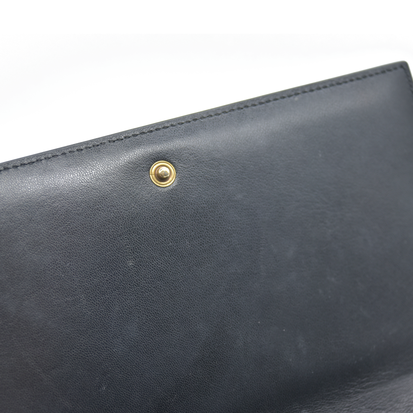 $1650 2018 Saint Laurent Black Kate Patent Wallet on a Chain WOC Crossbody