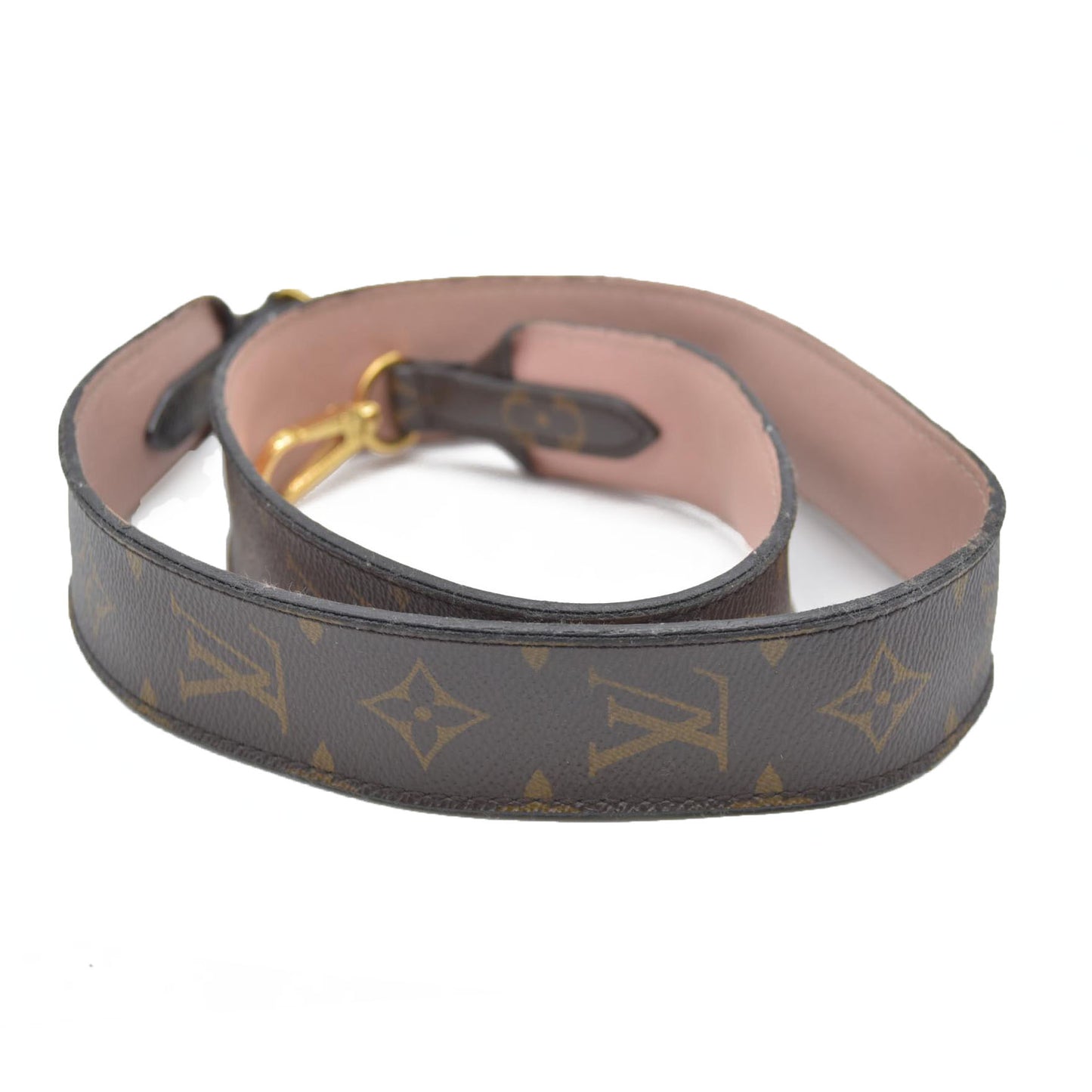 $570 Louis Vuitton  Monogram Bandouliere Shoulder Strap Rose Ballerine