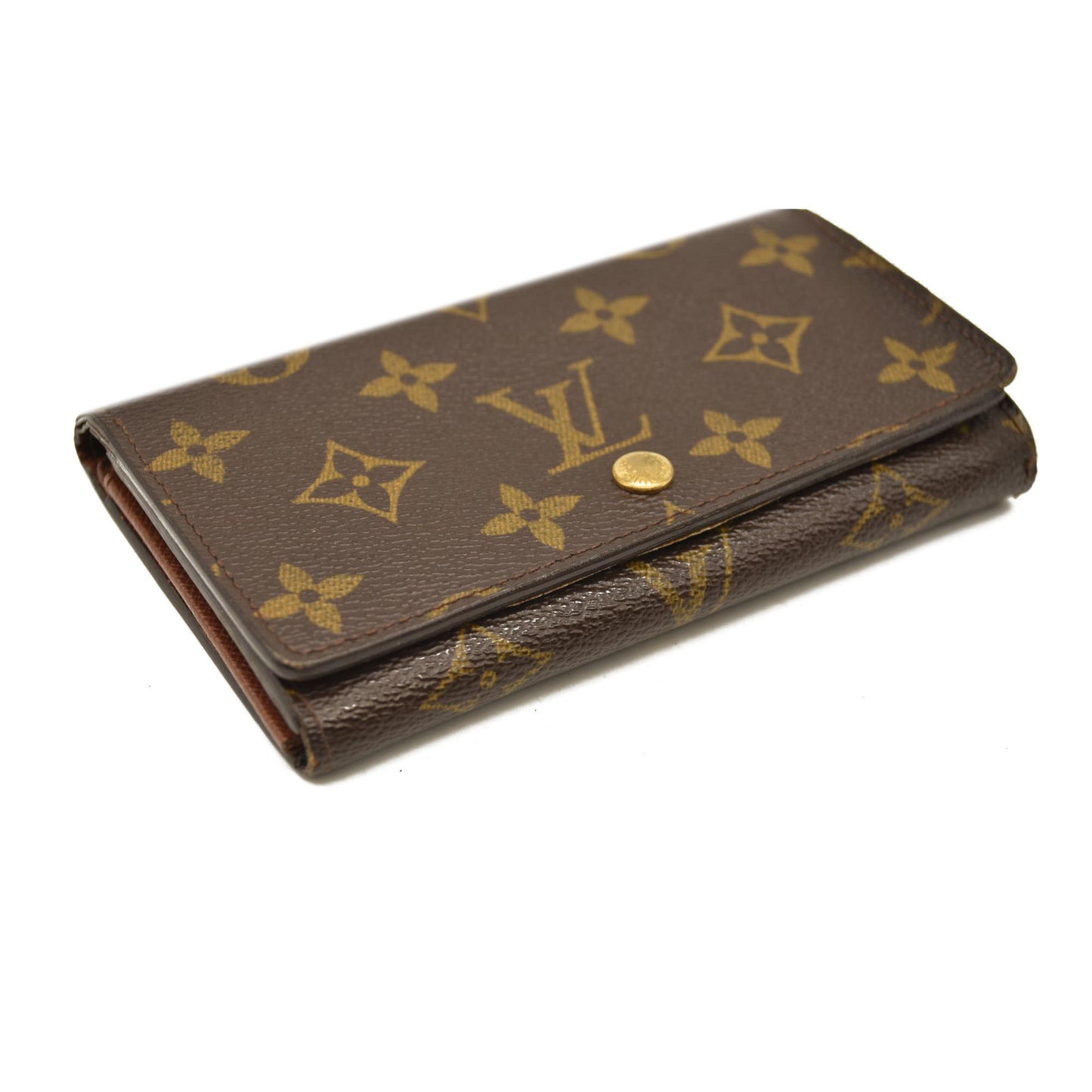 Louis Vuitton  Monogram Porte-Monnaie Billets Tresor Wallet SD1001