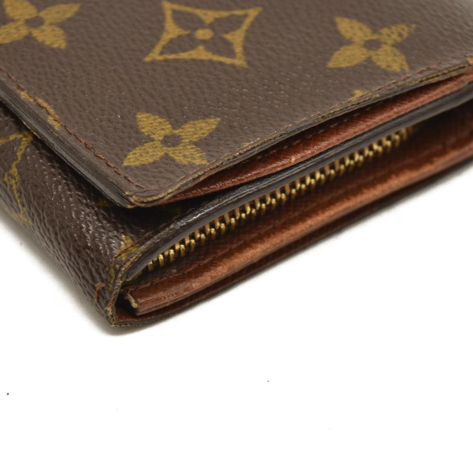 Louis Vuitton  Monogram Porte-Monnaie Billets Tresor Wallet SD1001