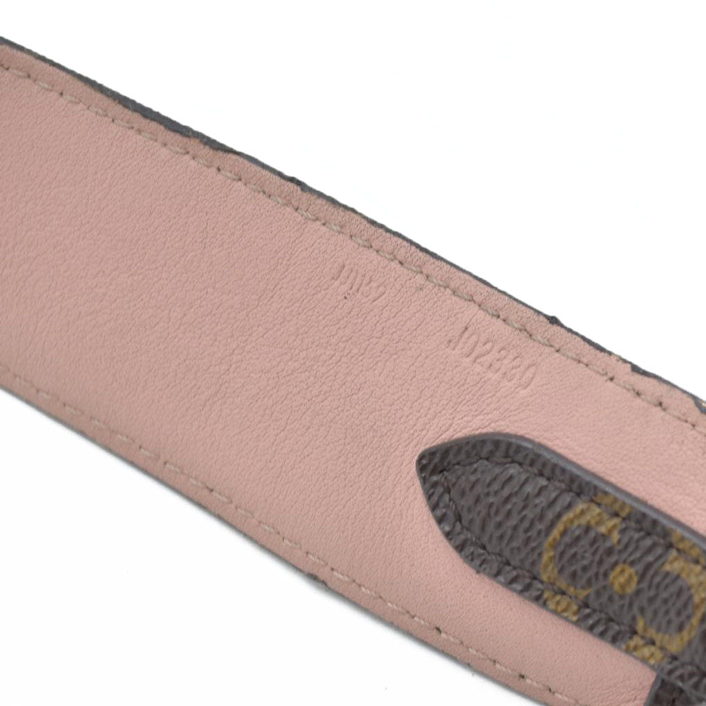$570 Louis Vuitton  Monogram Bandouliere Shoulder Strap Rose Ballerine
