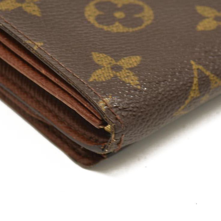 Louis Vuitton  Monogram Porte-Monnaie Billets Tresor Wallet SD1001
