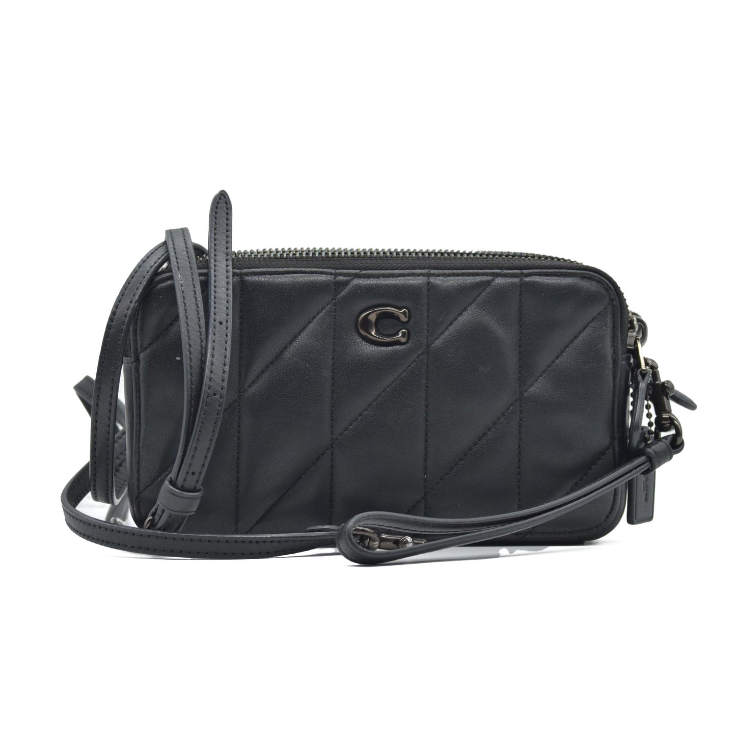 $295 COACH Women's Double Zip Kira Crossbody Bag with Pillow Quilting
