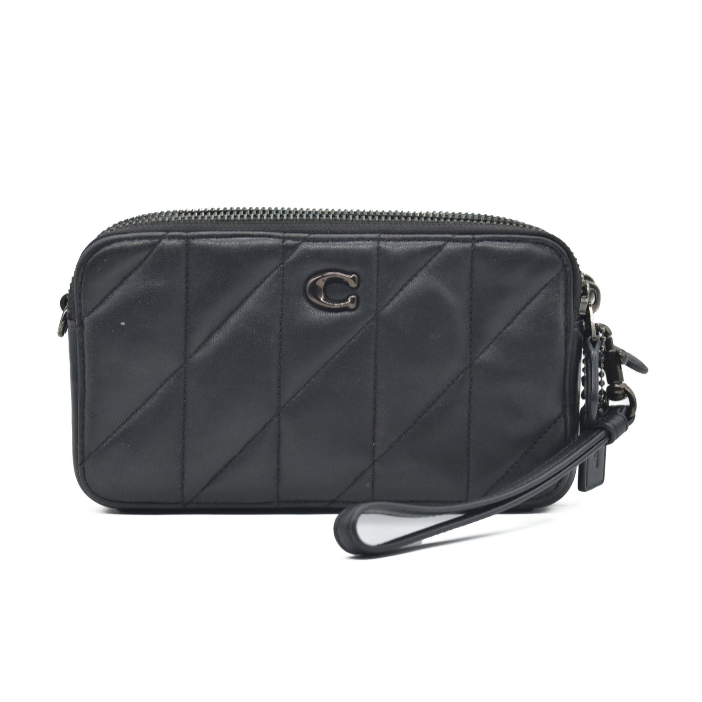 $295 COACH Women's Double Zip Kira Crossbody Bag with Pillow Quilting