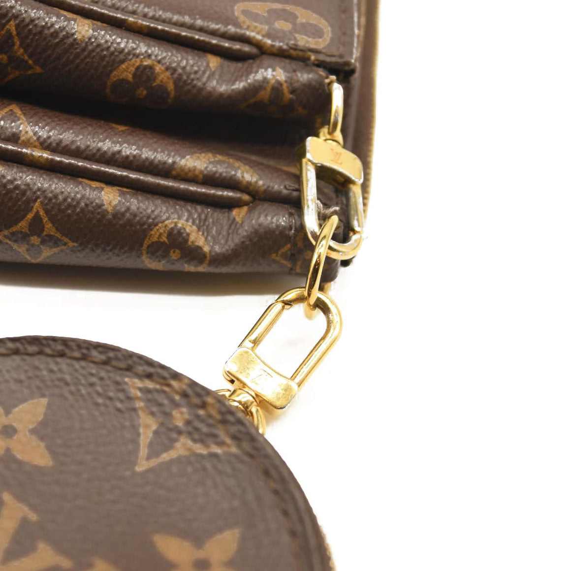 USED LOUIS VUITTON MONOGRAM MULTI POCHETTE ACCESSORIES ROSE CLAIR MB3260