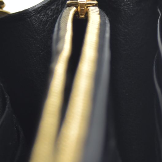 $1650 2018 Saint Laurent Black Kate Patent Wallet on a Chain WOC Crossbody