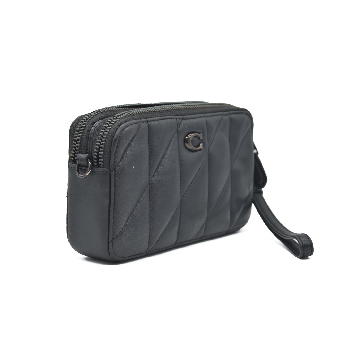 $295 COACH Women's Double Zip Kira Crossbody Bag with Pillow Quilting