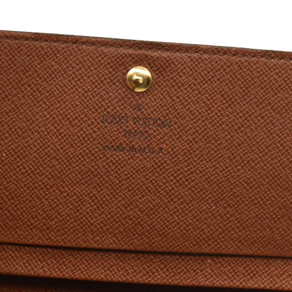 Louis Vuitton  Monogram Porte-Monnaie Billets Tresor Wallet SD1001