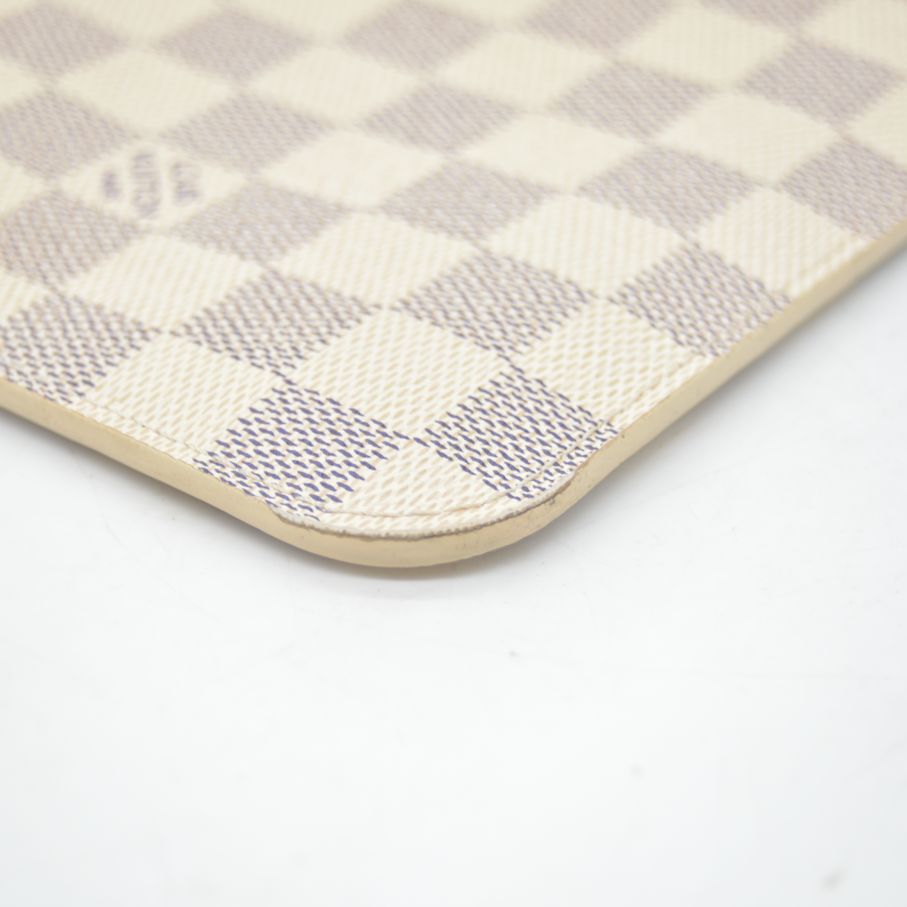 $600 2019 Louis Vuitton Damier Azur Neverfull MM GM Pochette Rose Ballerine MS0179