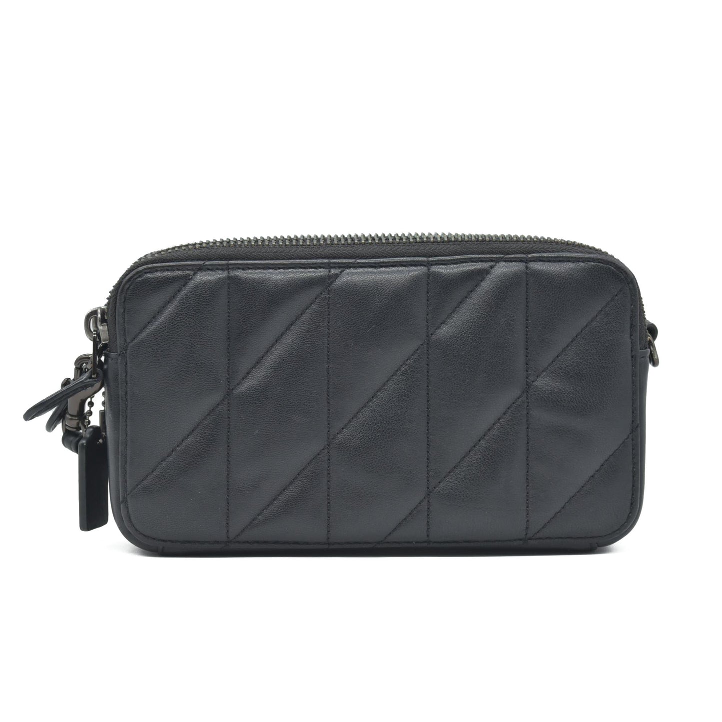 $295 COACH Women's Double Zip Kira Crossbody Bag with Pillow Quilting