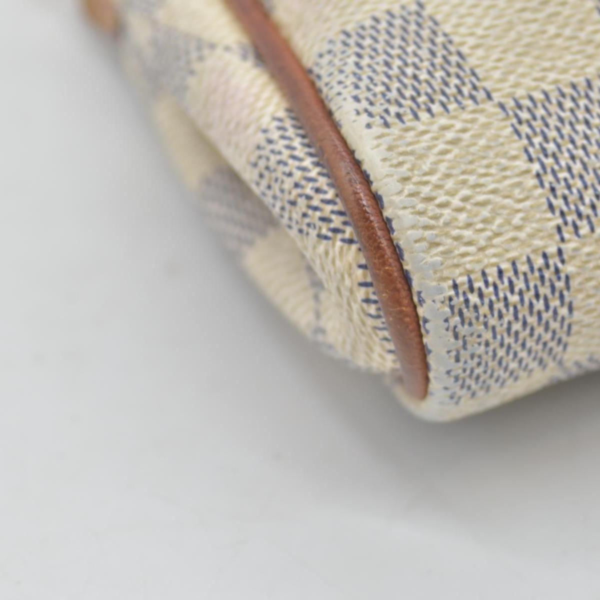 $1460 2012 Louis Vuitton Damier Azur Eva Clutch SN2182