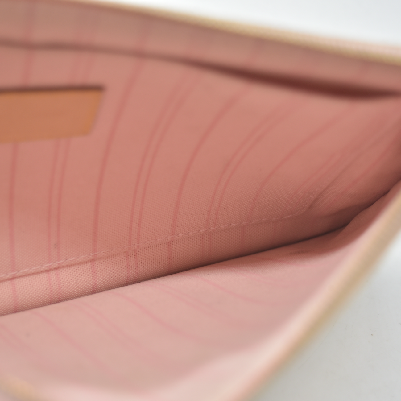 $600 2019 Louis Vuitton Damier Azur Neverfull MM GM Pochette Rose Ballerine MS0179