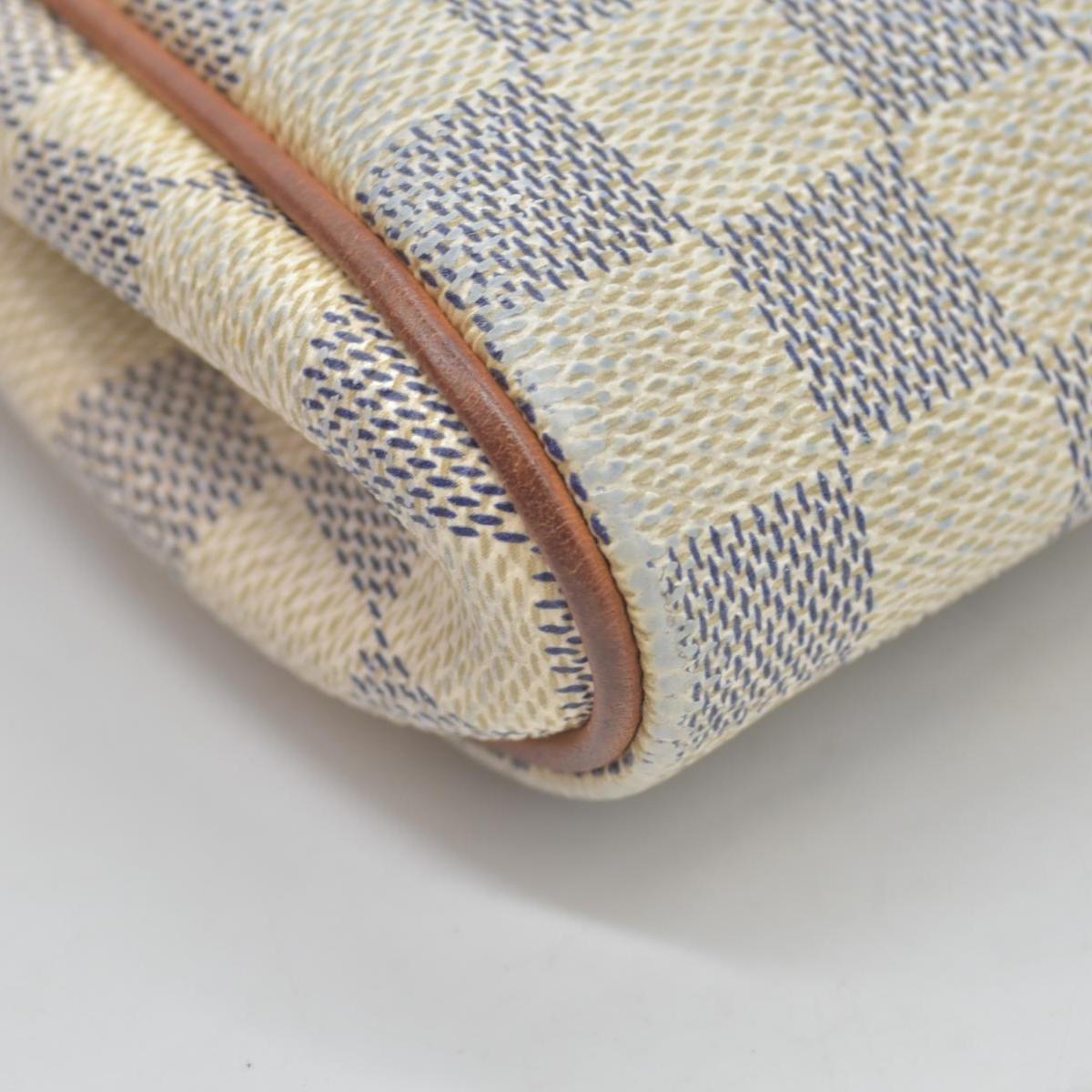 $1460 2012 Louis Vuitton Damier Azur Eva Clutch SN2182