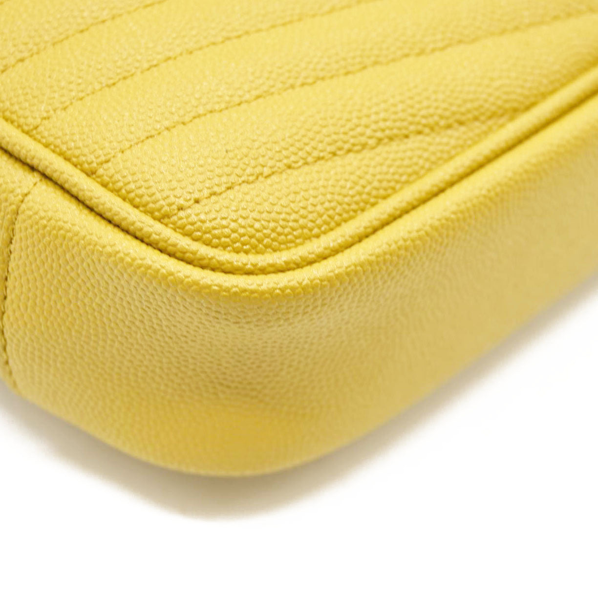 Saint Laurent  Grain De Poudre Matelasse Monogram Mini Lou Camera Bag Sunflower