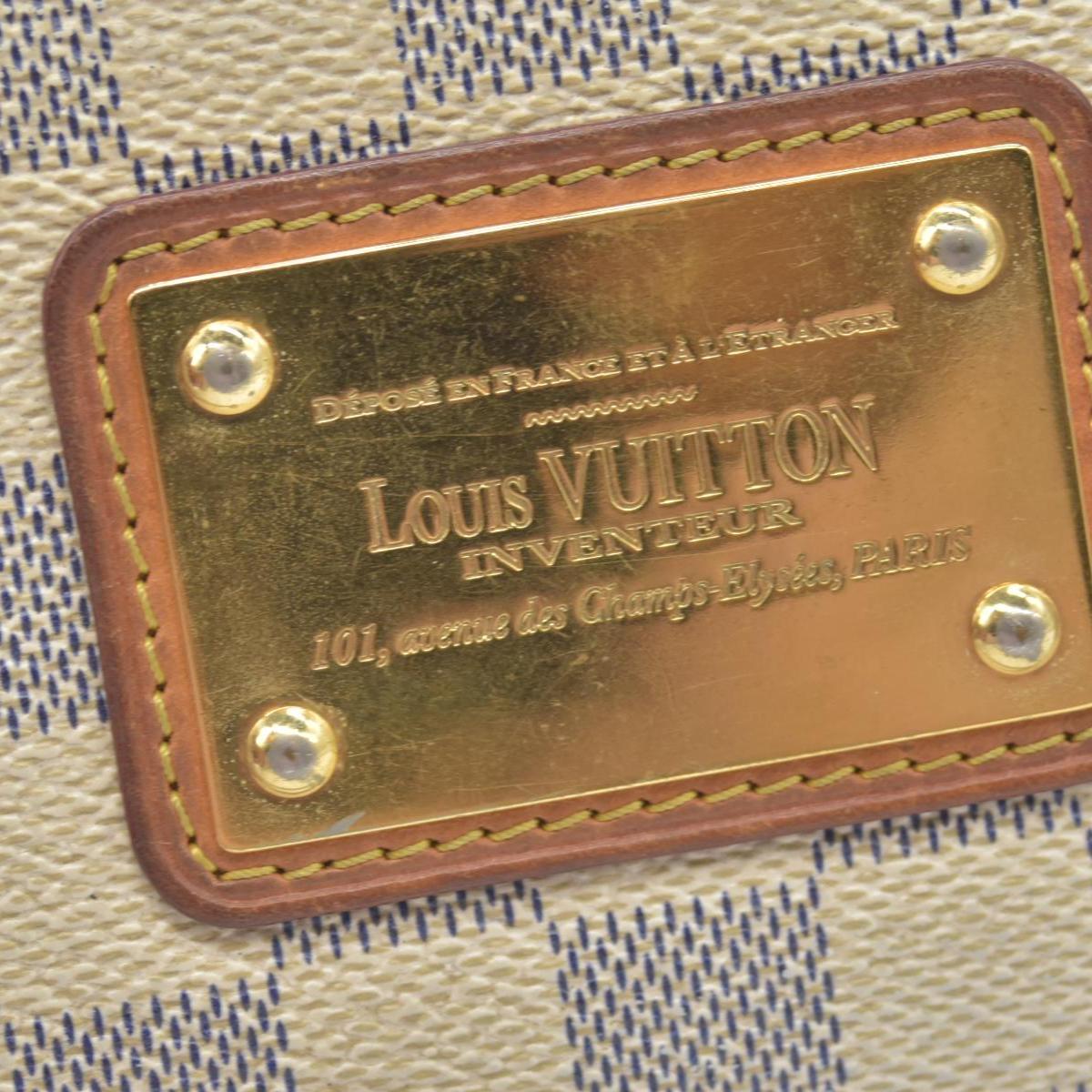 $1460 2012 Louis Vuitton Damier Azur Eva Clutch SN2182
