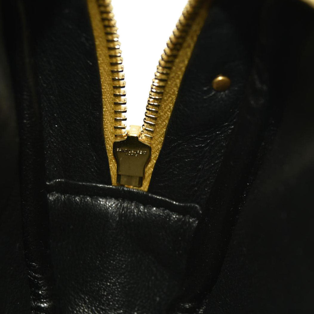 Saint Laurent  Grain De Poudre Matelasse Monogram Mini Lou Camera Bag Sunflower