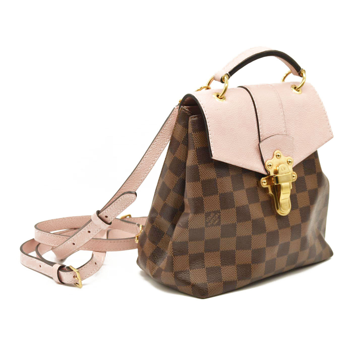 Louis Vuitton  Damier Ebene Clapton Backpack Magnolia