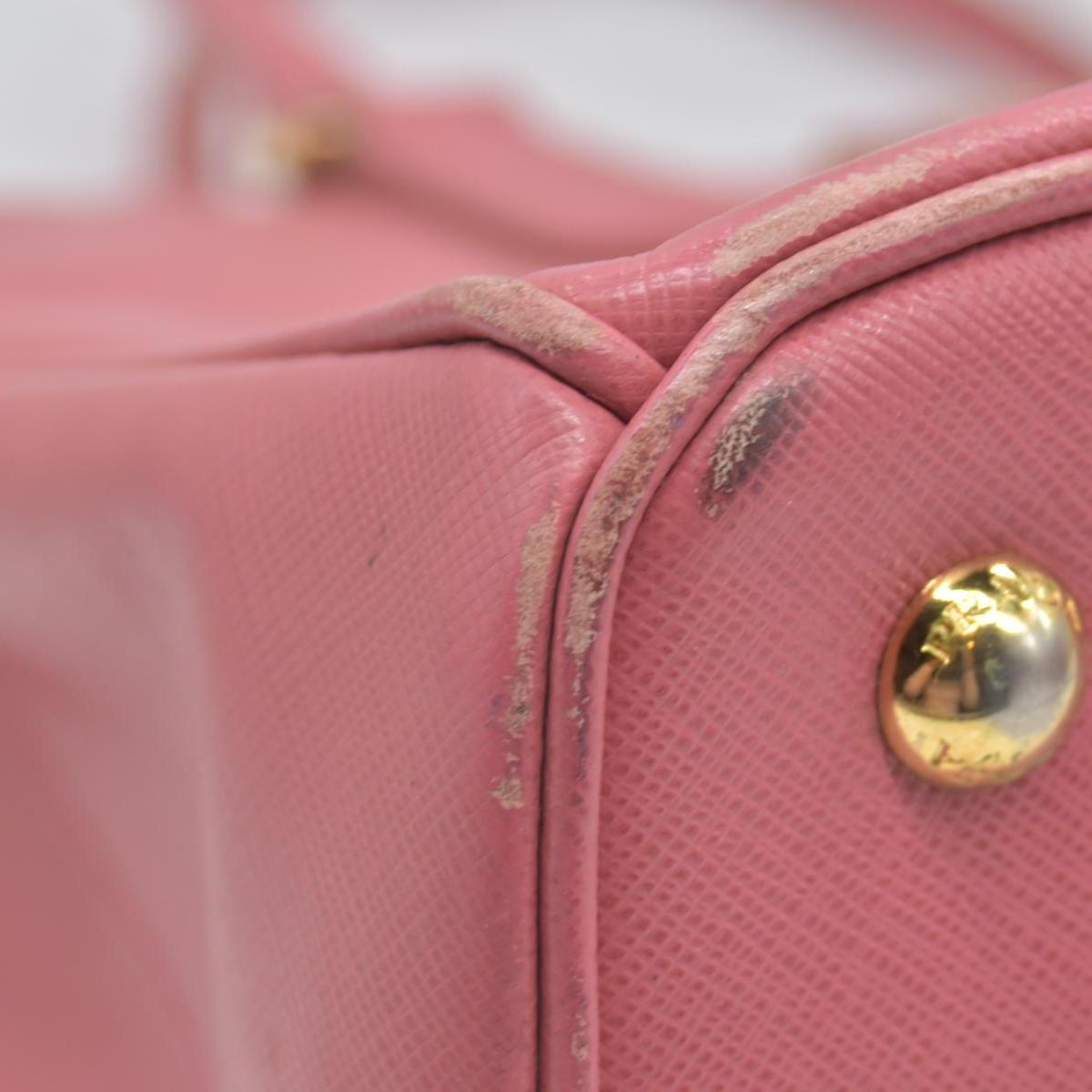$4500 Prada Saffiano Lux Large Galleria Double Zip Tote Pink